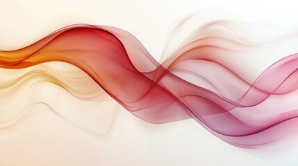 Naklejka premium Serene Abstract Waves: Minimalist Elegance in Soothing Tones