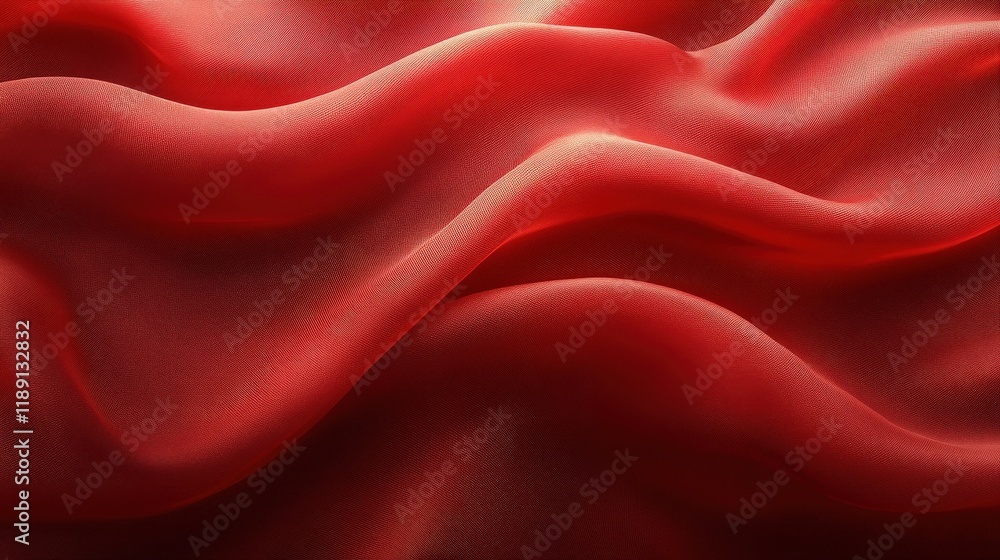 Poster red fabric with wavy pattern suitable for various textile and design applications in fashion and dec