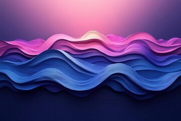 modern minimalist logo design with stylized 3d ocean wave in cartoon style for brand identity and creative business