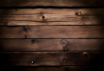 Obraz premium Rustic wooden planks with varying shades of brown and natural wood grain patterns , creating a textured background