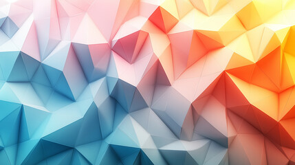 Obraz premium vibrant abstract background featuring layered geometric shapes in blue, pink, and orange tones, creating dynamic and modern visual effect