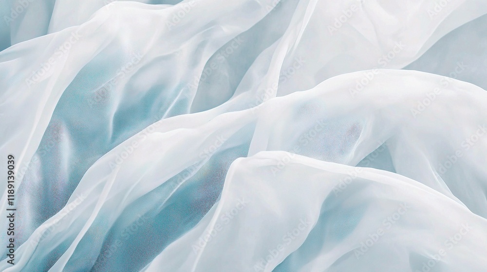 Aufkleber abstract minimal white geometric wave background with soft lines