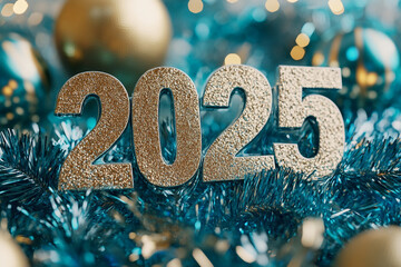 Sparkling 2025 New Year's Decor
