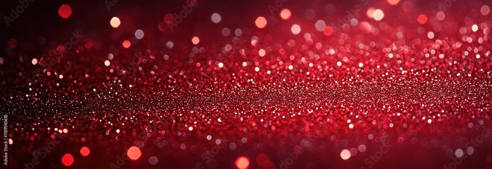 Poster red background filled with numerous small circles creating an abstract pattern design valentine day