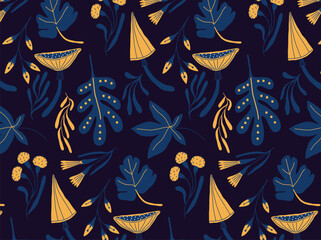 Autumn seamless pattern design