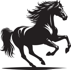 silhouette of a horse
