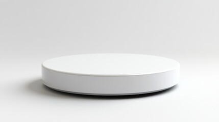 Minimalist White Circular Platform