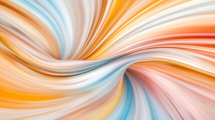 Fototapeta premium Dynamic abstract swirl of vibrant colors in smooth gradient, creating sense of motion and energy. Perfect for backgrounds or artistic designs