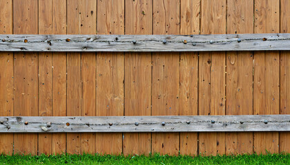 Clôture en bois rustique