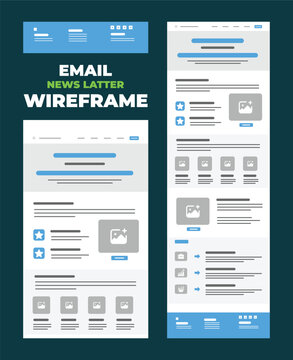 Email Newsletter Wireframe