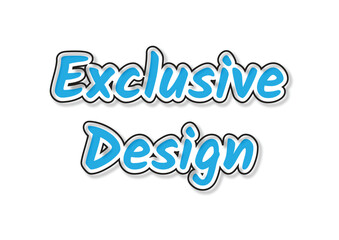 Editable Text effect style layout design