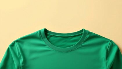 Green Crew Neck T-Shirt Mockup - Plain, Simple, and Elegant Design