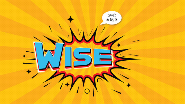 Comic Text Effect 'wise'
