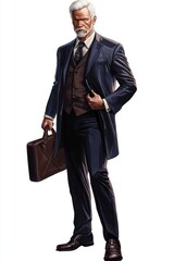 Handsome man in a stylish black suit exuding charisma, sophistication, and confidence, representing business success, luxury fashion, and a powerful modern gentleman, Generative AI