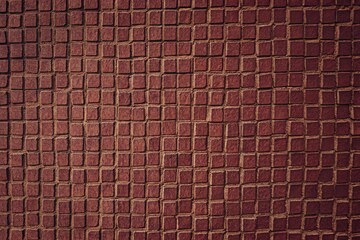 Brown Square Tile Texture Background Masonry Wall Floor
