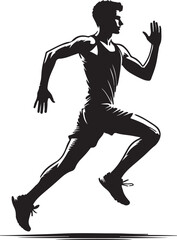 running silhouette