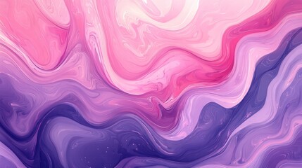 Colorful Swirling Abstract Painting