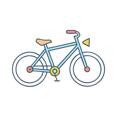 Fototapeta premium bicycle vector icon, bicycle vector illustration - simple illustration of bicycle, perfect for logos,and bicycle -themed designs.