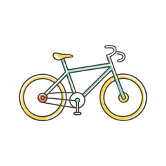 Obraz premium bicycle vector icon, bicycle vector illustration - simple illustration of bicycle, perfect for logos,and bicycle -themed designs.