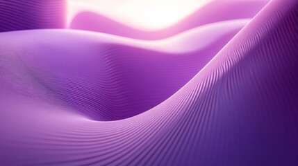 Abstract Waves of Purple Light
