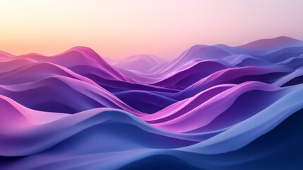 Obraz premium Colorful Abstract Mountain Waves