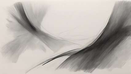 Obraz premium Abstract black and white flowing lines for business presentations or website design