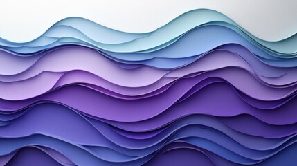 Fototapeta premium Abstract Paper Waves