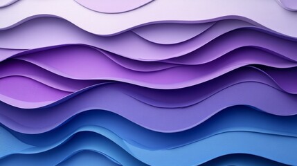 Fototapeta premium Abstract Waves of Purple and Blue