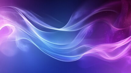 Abstract Flowing Neon Waves