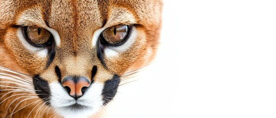 Obraz premium close up of a caracal's face