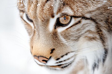 Obraz premium close up view of a lynx face