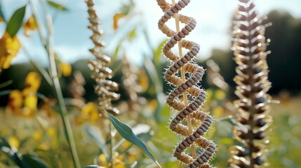 Fototapeta premium Genetic Research being Conducted on Crops to Enhance Nutritional Value