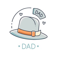 dad s hat vector icon, dad s hat vector illustration - simple illustration of dad s hat, perfect for logos,and dad s hat -themed designs.