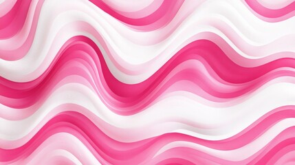 Pink and White Wavy Abstract Background
