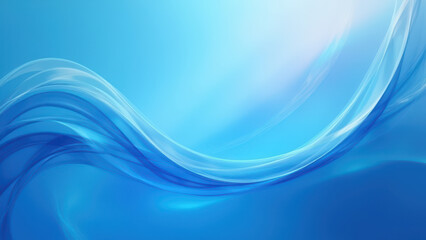 Naklejka premium Abstract Blue Wave Background - Abstract art