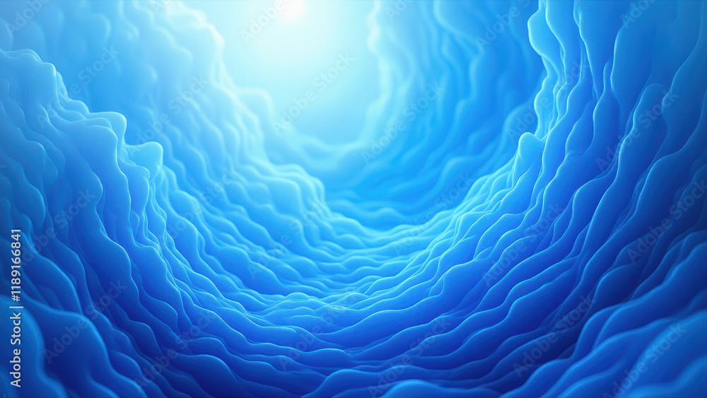 Poster abstract blue wave pattern background - abstract backgrounds