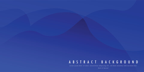 Blue abstract modern background. Suit for business, institution, conference, party, Dynamic sound wave. Design element. Vector illustration