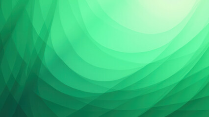Obraz premium Abstract Green Wave Background Design - Abstract backgrounds