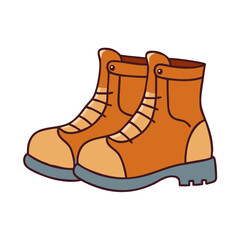 work boots vector icon, work boots vector illustration - simple illustration of work boots, perfect for logos,and work boots -themed designs.