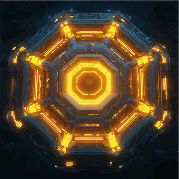 Vektorisiert aus derm Package: rpg, fantasy, game, board, symmetrisch, neon, nerd, au&szlig;erirdisch, ufo, trek, wars, Allianz, portal, planet, galaxy, 