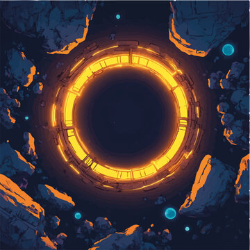 Vektorisiert aus derm Package: rpg, fantasy, game, board, symmetrisch, neon, nerd, au&szlig;erirdisch, ufo, trek, wars, Allianz, portal, planet, galaxy, 