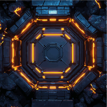 Vektorisiert aus derm Package: rpg, fantasy, game, board, symmetrisch, neon, nerd, au&szlig;erirdisch, ufo, trek, wars, Allianz, portal, planet, galaxy, 