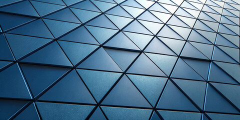 blue glass wall background