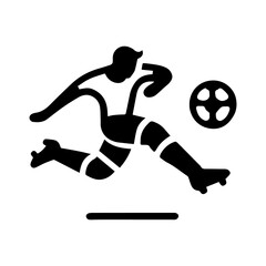 Vector of a soccer player