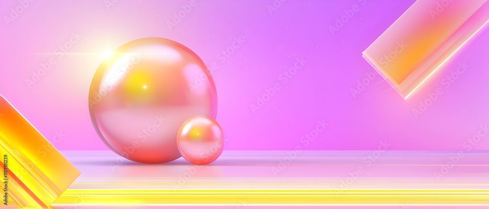 Poster a colorful background with many circles of different sizes