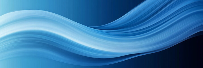 Abstract Blue Wave Pattern - Dynamic Flow Design for Background Use