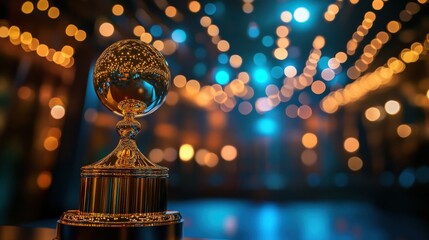 Leadership celebration honoring women’s achievements with empowering messages on a gala awards ceremony : International Women Day