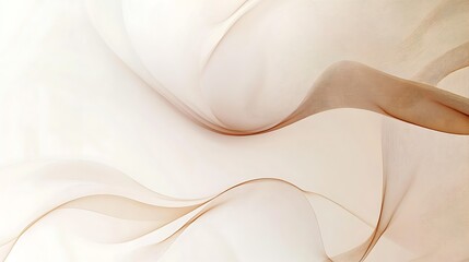 Abstract Beige and Brown Wave Lines Design