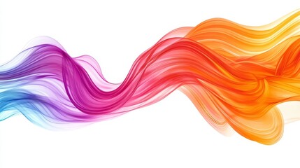 Fototapeta premium Abstract Elegance: Vibrant Minimalist Artistry in Motion