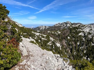 Premuzic hiking trail or Premuzic Trail - Northern Velebit National Park, Croatia or Premuzic-Wanderweg or Premuzic's Trail (Pješački planinarski put Premužićeva staza - NP Sjeverni Velebit, Hrvatska)